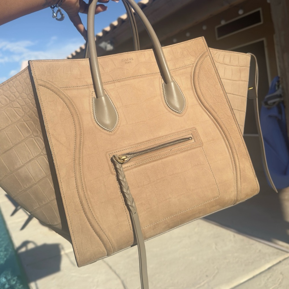 SOLD-Beautiful Celine Python Tote - Picture 6 of 8